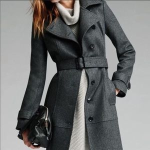 Banana Republic Gray Trench Coat